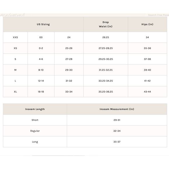 FP-We The Free Palmer Cuffed Jeans Cream Sz:33 RET$128 CURRENT - Picture 7 of 7